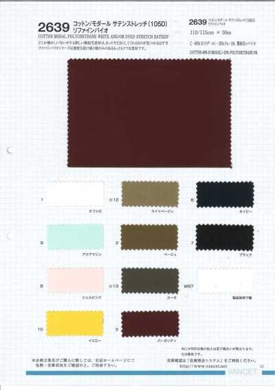 2639 Vải Satin Cotton/modal Co Giãn Refine Bio