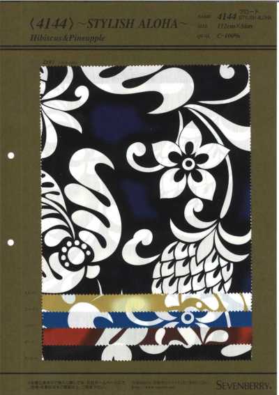 4144 40S vải broadcloth STYLISH ALOHA