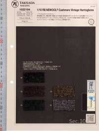 1022194 RE: NEWOOL® JAPAN Dòng Cashmere Vintage Dệt Xương Cá[Vải] Takisada Nagoya Ảnh phụ
