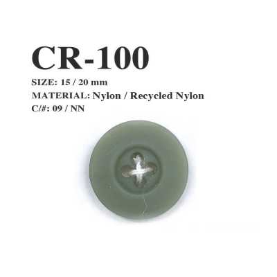 CR-100 Cúc 4 Lỗ Bằng Nylon Tái Chế Từ Lưới đánh Cá