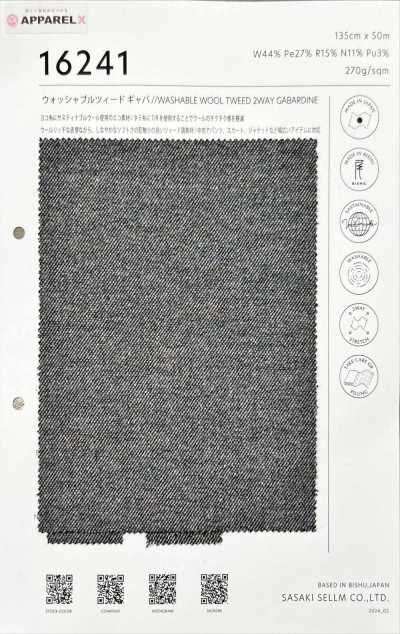 16241-30 Vải Gabardine Tweed Giặt được