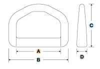 LD-E Khoen Chữ D YKK LD-E 15mm~50mm[Mặt Thắt Lưng Và Móc] Ảnh phụ