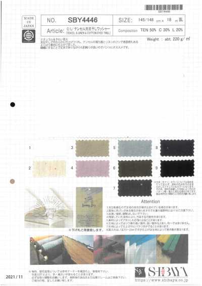 SBY4446 Bông/Lanh/Tencel Phơi Nắng, Xử Lý Giặt