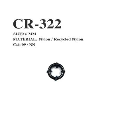 CR-322 Ống Bọc đầu Dây Loại Khoen Tròn Nylon Tái Chế Từ Lưới đánh Cá