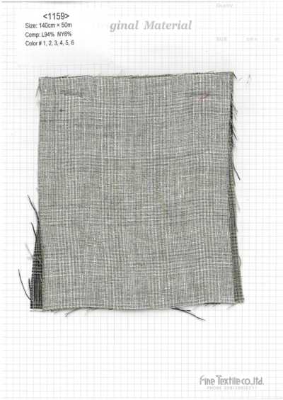1159 Vải Lanh Kẻ Caro Glen Xử Lý Nhăn