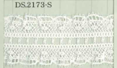 DS2173-S Ren Co Giãn Ren Bèo Nhún Ren Thang 32mm