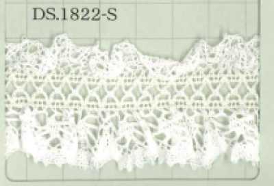 DS1822-S Ren Co Giãn, Ren Xếp Bèo, Ren Bậc Thang 35mm
