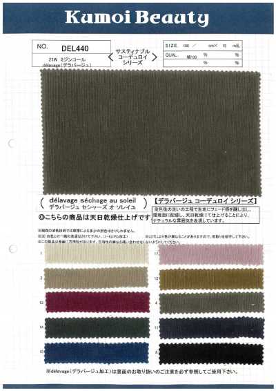 DEL440 21W Corduroy Mịn Delavage (Phơi Nắng Tự Nhiên)