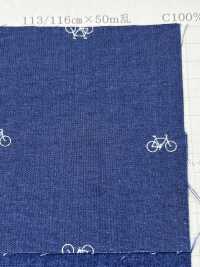 P2280-bicycle1 Vải Chambray Xả In Xe đạp 1 Dệt May Yoshiwa Ảnh phụ