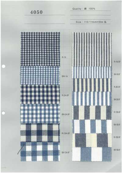 4050 Kẻ Caro Gingham Màu Chàm Và Kẻ Sọc 5oz