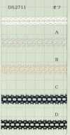 DS2711 Chiều Rộng Dây đăng Ten Cotton : 11mm
