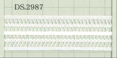 DS2987 Dây đăng Ten Cotton Rộng: 23mm