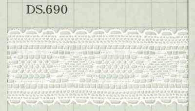 DS690 Dây đăng Ten Cotton Rộng: 30mm