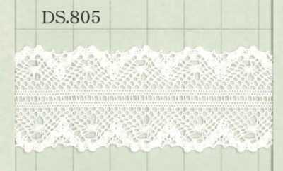 DS805 Dây đăng Ten Cotton Rộng: 30mm