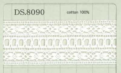 DS8090 Dây đăng Ten Cotton Rộng: 28mm