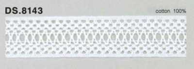 DS8143 Dây đăng Ten Cotton Rộng: 33mm