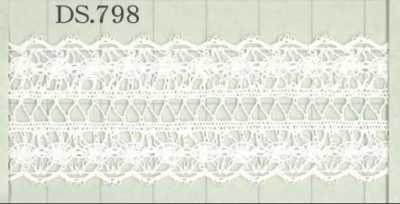 DS798 Dây đăng Ten Cotton Rộng: 23 Mm