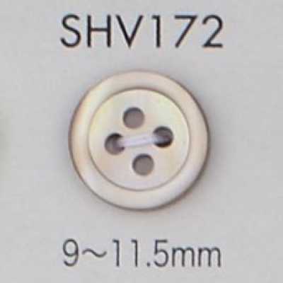 SHV172 Cúc Vỏ Trai 4 Lỗ, Có Viền