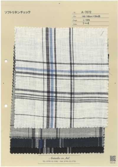 A-7072 Linen Mềm Kẻ Caro