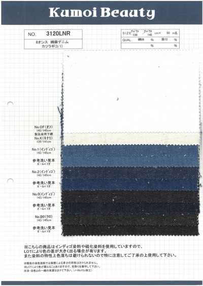 3120LNR Vải Bò Cotton-sợi Gai 8 Oz Drill (3/1)
