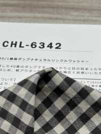 CHL-6342 Xử Lý Máy Giặt Nhăn Tự Nhiên 40/1 Bông Sợi Gai[Vải] Sợi Kuwamura Ảnh phụ