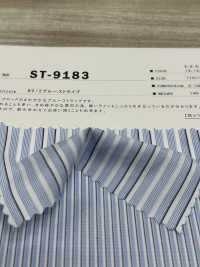 ST-9183 Kẻ Sọc Xanh 80/2[Vải] Sợi Kuwamura Ảnh phụ