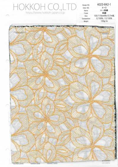 4023-842-1 Thêu Trên Vải Cotton Lawn