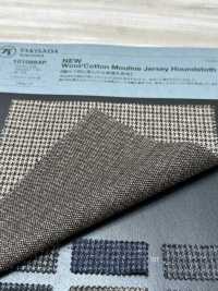 1010864P Vải Thun Jersey Melange Len/bông Họa Tiết Răng Cưa Mới Takisada Nagoya Ảnh phụ