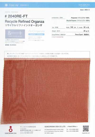 2040RE-FT Organza Tinh Chế Tái Chế