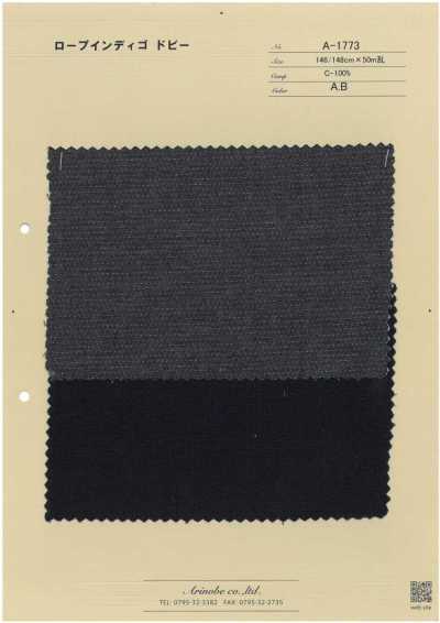 A-1773 Dobby Nhuộm Indigo Kiểu Rope