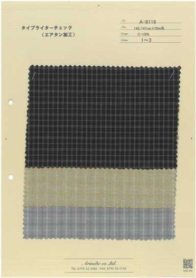 A-8119 Vải Cotton Typewritter (Xử Lý Air Tan)