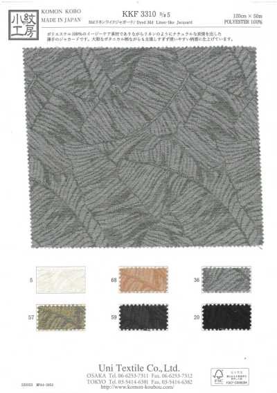 KKF3310-D5 Jacquard Giả Linen 30d