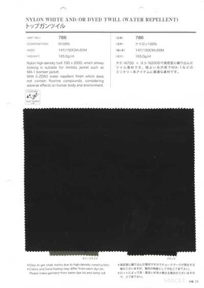 786 Vải Twill Top Gun