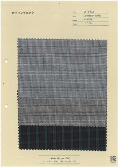 A-1735 Poplin Kẻ Caro