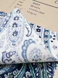 4227 Vải Broadcloth Phong Cách Cổ điển Big Paisley VANCET Ảnh phụ