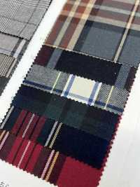 8615 30 Chỉ Vải Gabardine Mật độ Cao Một Sợi Kẻ Caro VANCET Ảnh phụ