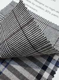 8615 30 Chỉ Vải Gabardine Mật độ Cao Một Sợi Kẻ Caro VANCET Ảnh phụ
