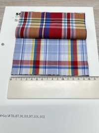 55008 40 Chỉ Thô Vải Broadcloth Sợi đơn Madras Kẻ Caro VANCET Ảnh phụ