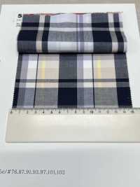 55008 40 Chỉ Thô Vải Broadcloth Sợi đơn Madras Kẻ Caro VANCET Ảnh phụ