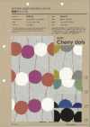 850432 SEVENBERRY® Vải Bố Canvas Cotton Sợi Gai Chấm Cherry