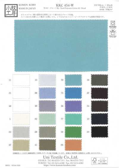KKC454-W TC45/- Vải Broadcloth Nhuộm