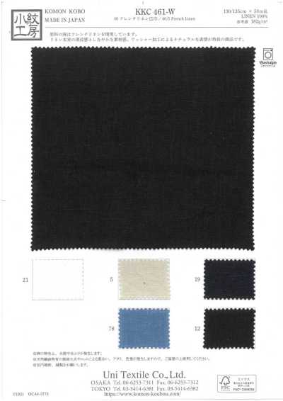 KKC461-W Linen Pháp 40 Khổ Rộng