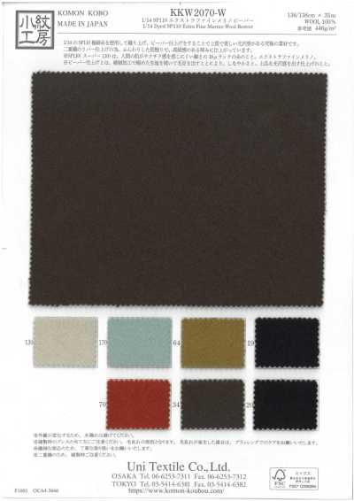 KKW2070-W 1/14 SP110 Vải Beaver Merino Siêu Mịn