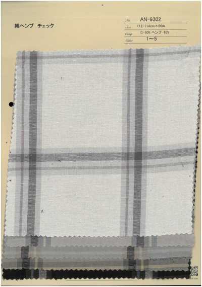 AN-9302 Kẻ Caro Cotton Hemp
