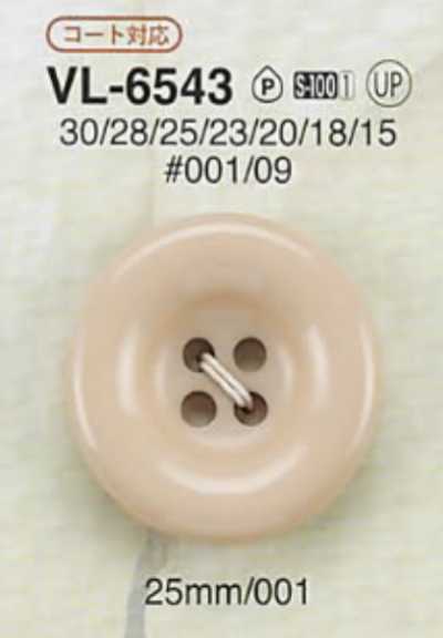 VL6543 Cúc 4 Lỗ Bằng Nhựa Polyester Resin
