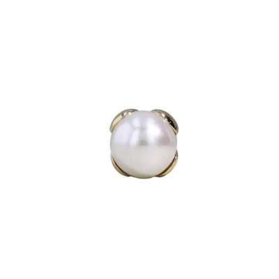 CR0200 Cúc Chân Khoen Tròn Bằng đồng Thau Mạ Ngọc Trai