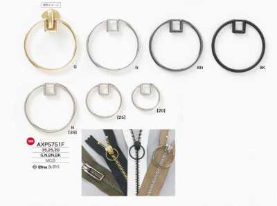 AXP5751F Đầu Dây Khóa Kéo Bằng đúc áp Lực