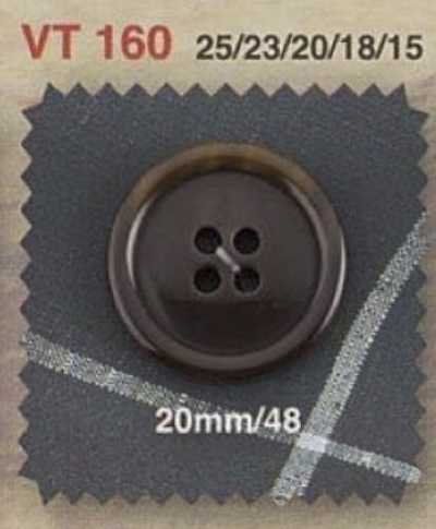 VT160 Cúc 4 Lỗ Mặt Bằng Nhựa Resin Polyester