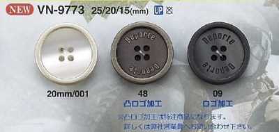 VN9773 Cúc 4 Lỗ Bằng Nhựa Resin Polyester