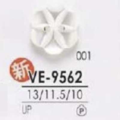 VE9562 Cúc 2 Lỗ Lộ Mặt Bằng Nhựa Polyester